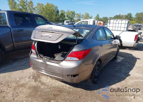 2013 Hyundai Accent Gls from USA, damaged, VIN KMHCT4AE9DU486128